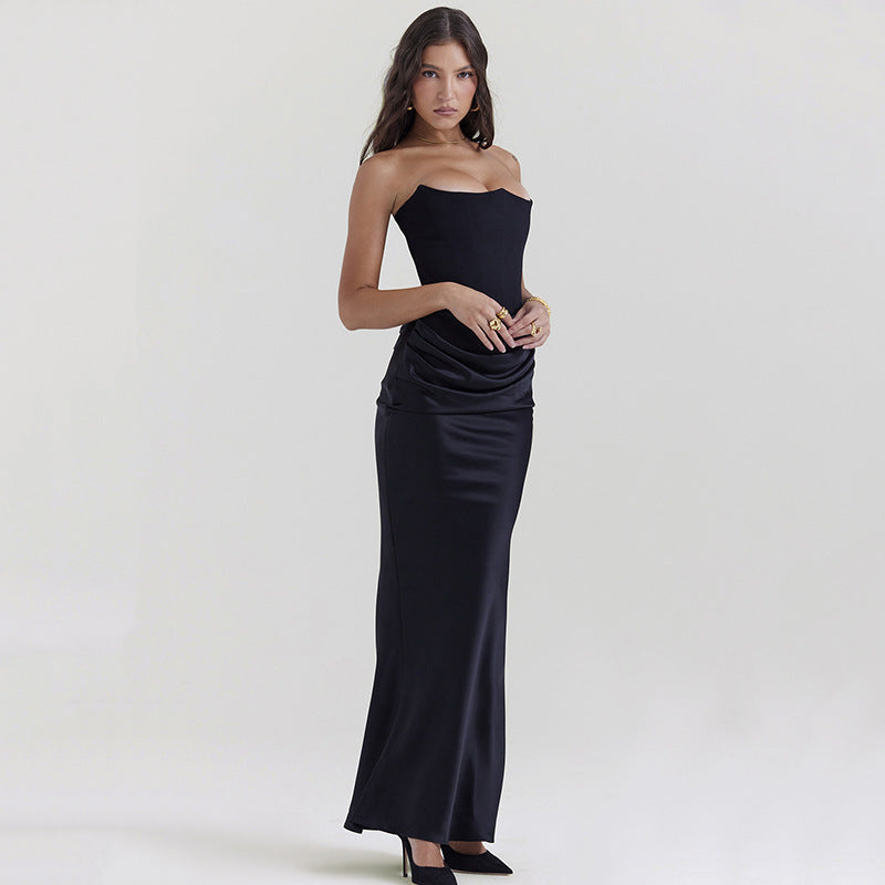 Holly Strapless Corset Maxi Dress