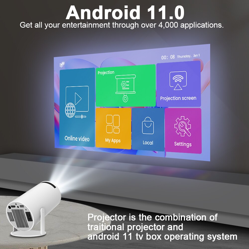 Smart Home Projector 4K