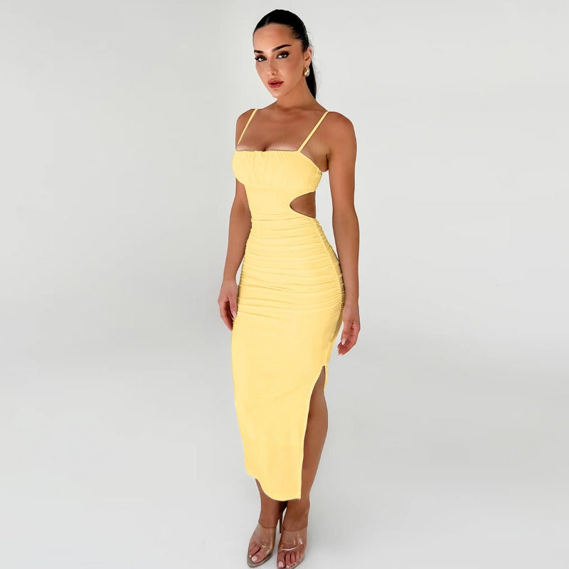 Sharon Backless Cut Out Bodycon Maxi Dress