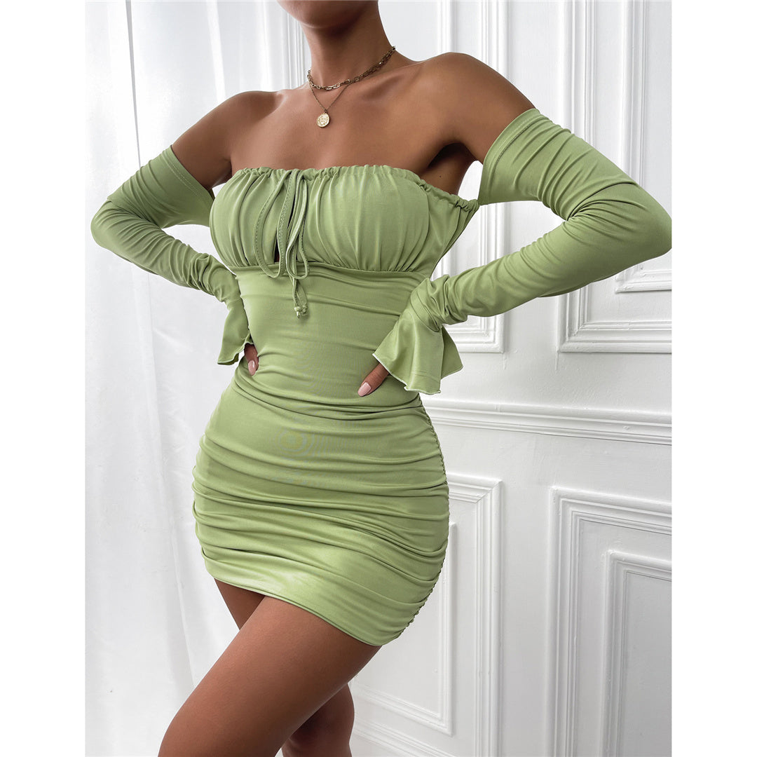 Alexa Off Shoulder Long Sleeve Dress