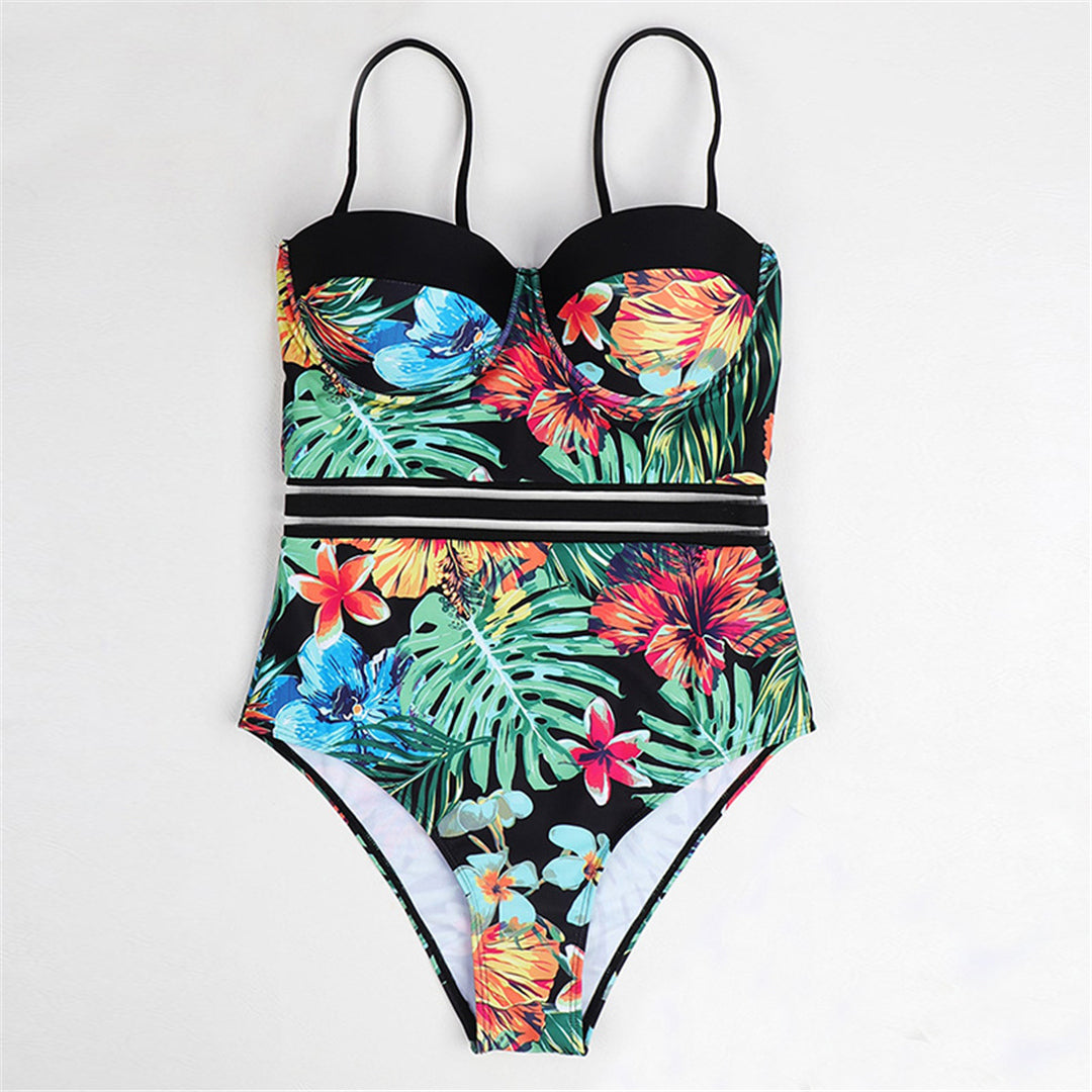 Susan Leaves Printed Underwired Monokini