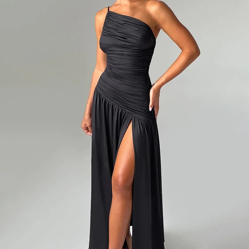 Fiona Sleeveless High Split Maxi Dress