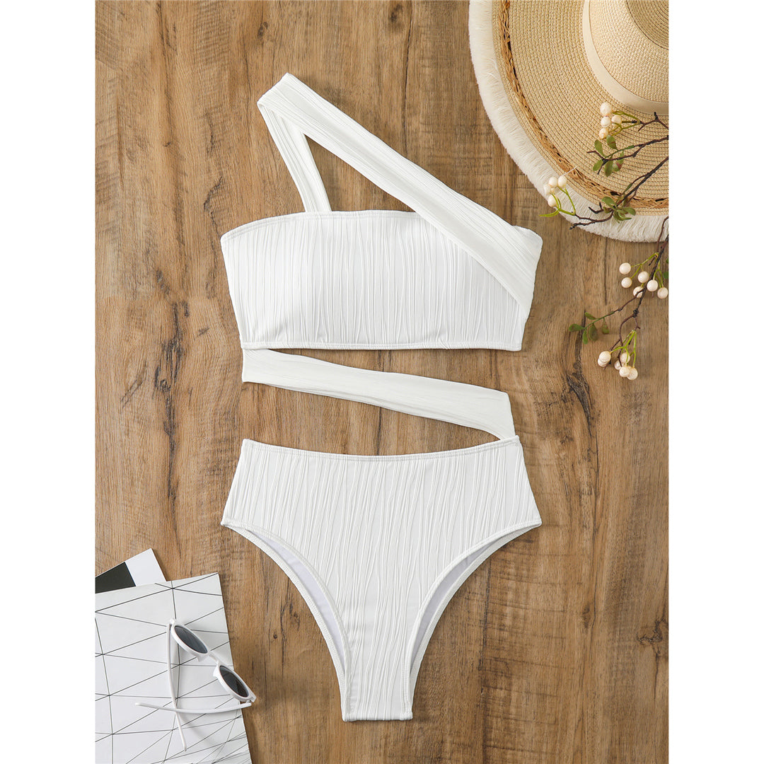 Pamela Asymmetric One Shoulder Cut Out Monokini