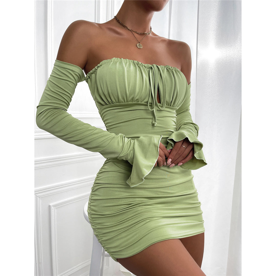 Alexa Off Shoulder Long Sleeve Dress