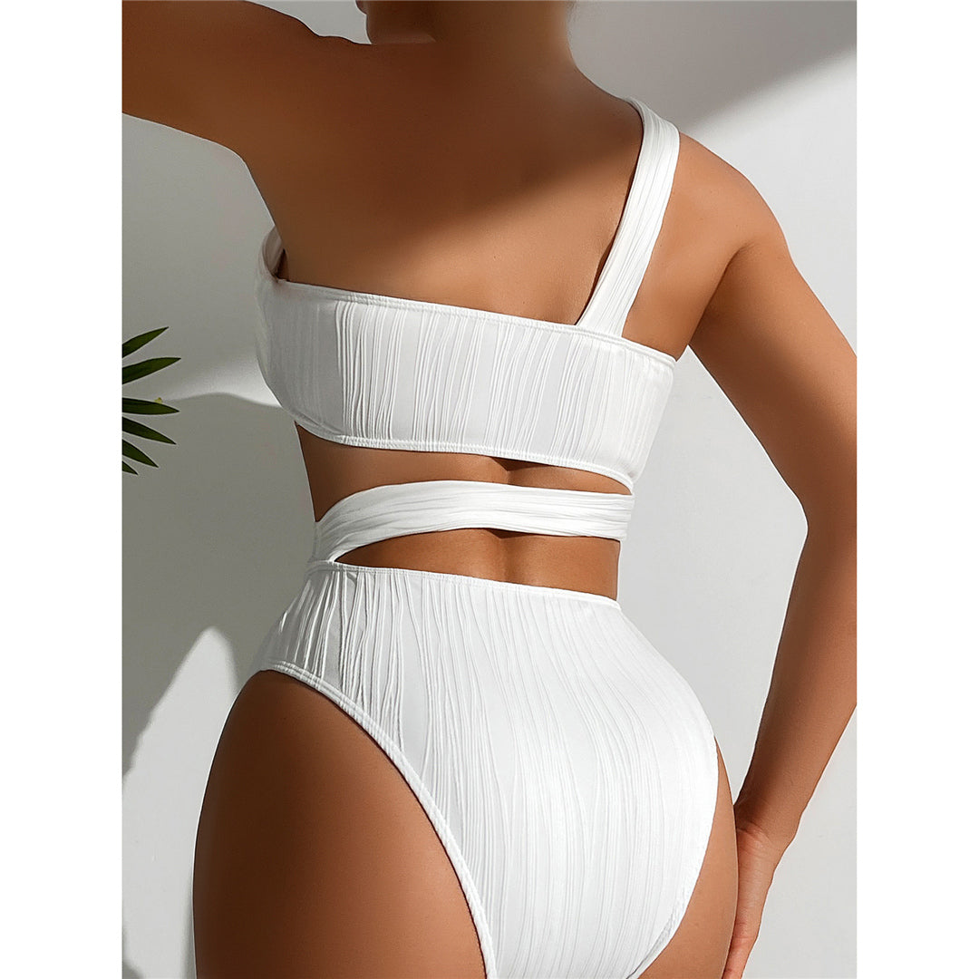 Pamela Asymmetric One Shoulder Cut Out Monokini