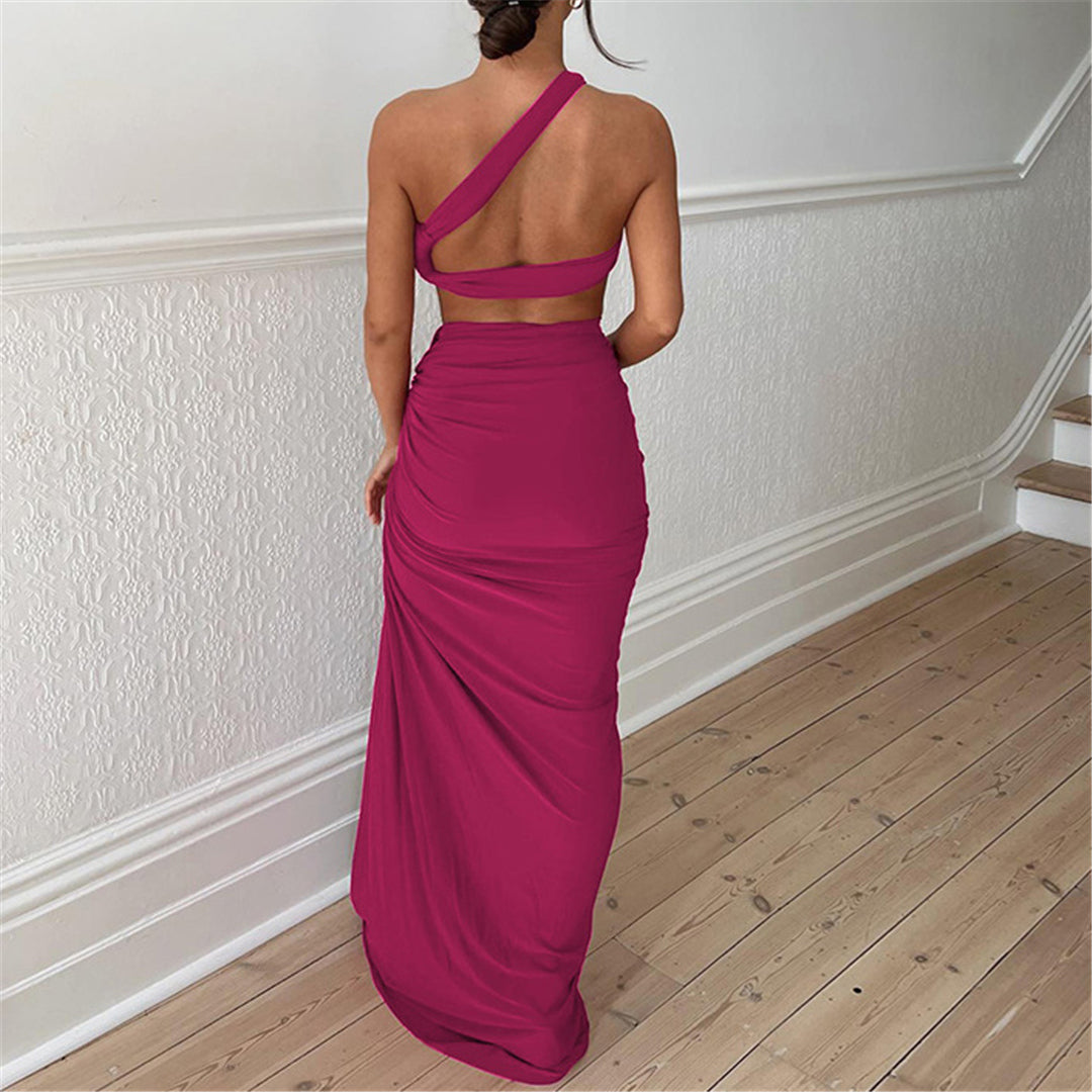 Joan One Shoulder Backless Long Dress