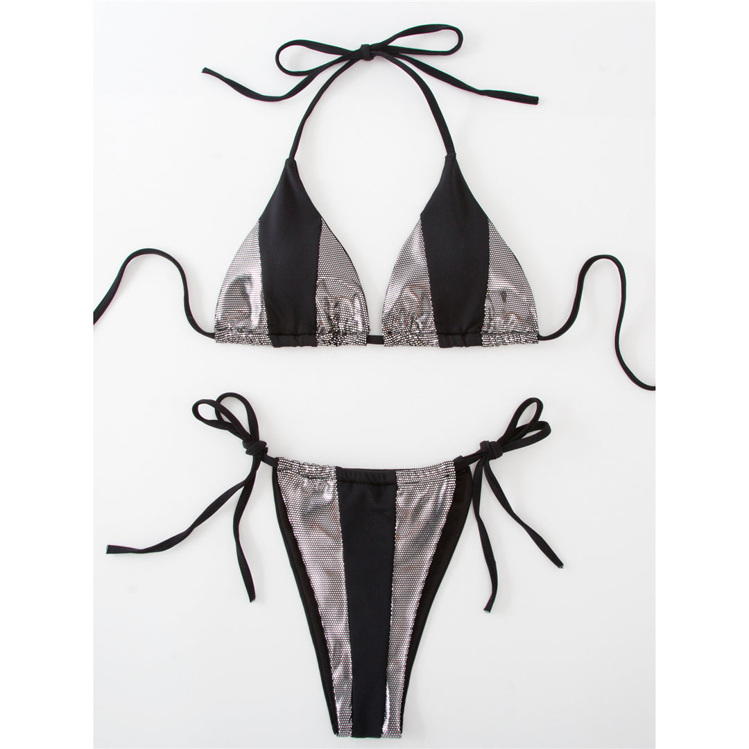 Jessie Splicing Halter Bikini