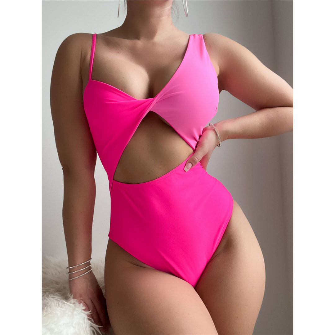 Sarah Asymmetric Cut Out Padded Monokini