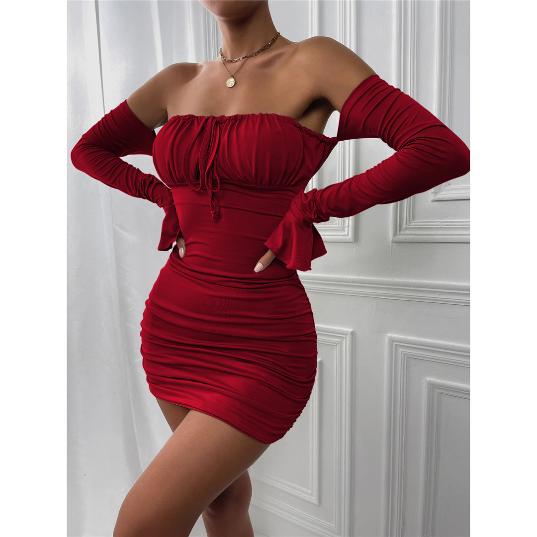 Alexa Off Shoulder Long Sleeve Dress