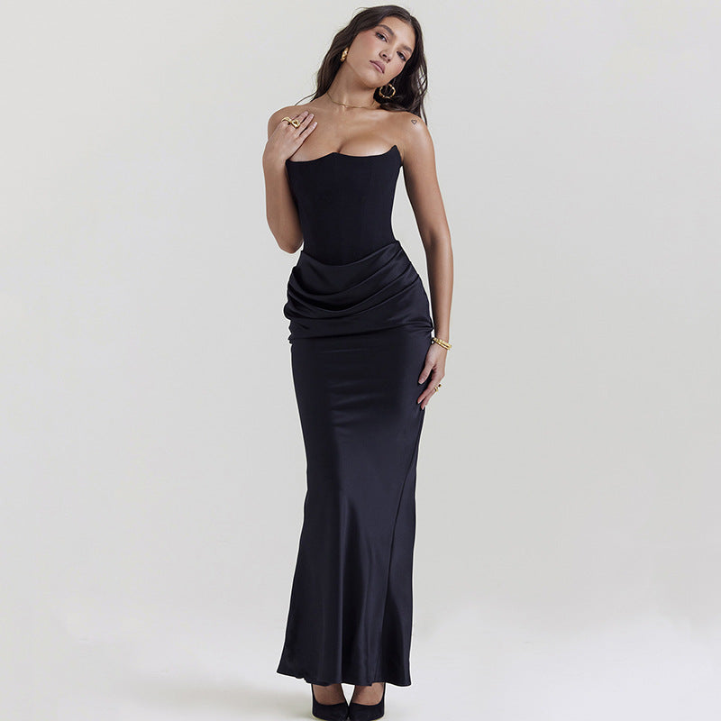 Holly Strapless Corset Maxi Dress