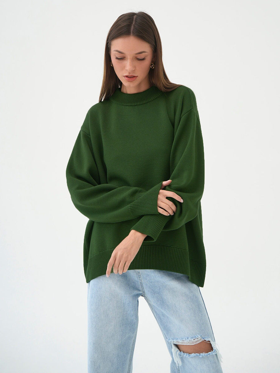 Janice O Neck Oversized Casual Women Sweater