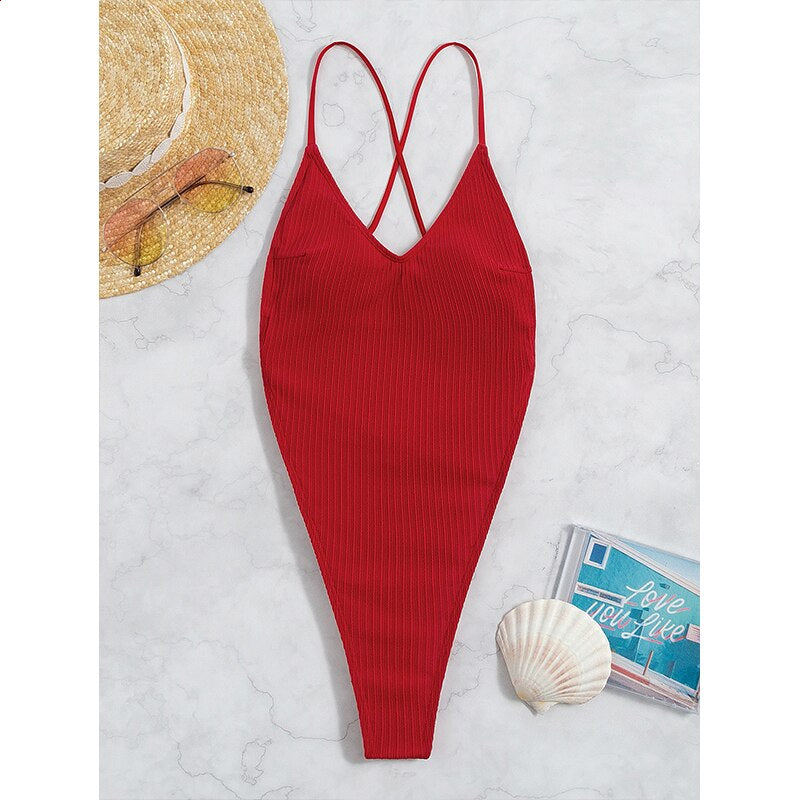 Mila One-Piece Thong Swimsuit