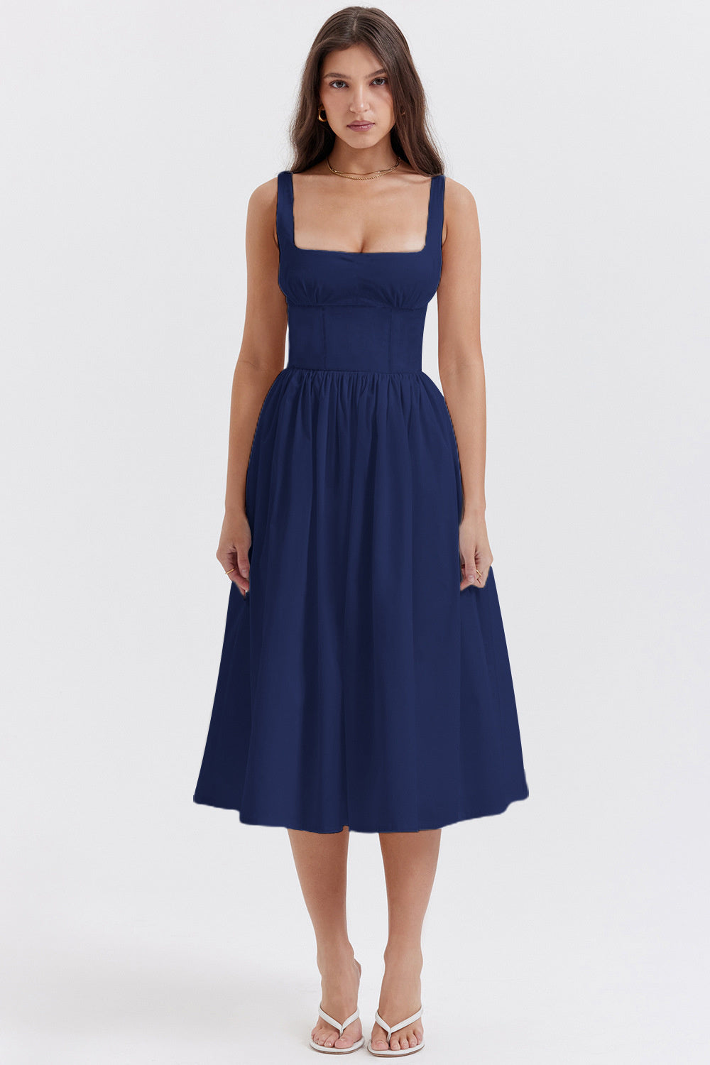 Tanya Summer Backless Midi Dress