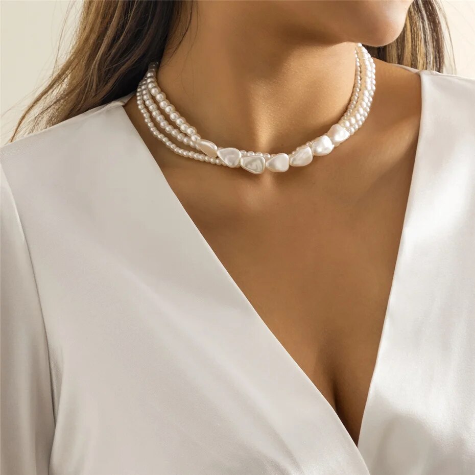 Irene Multilayer Pearl Necklace