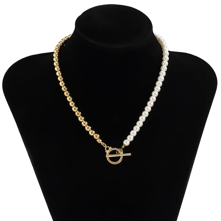 Nicole Pearl Chain Necklace