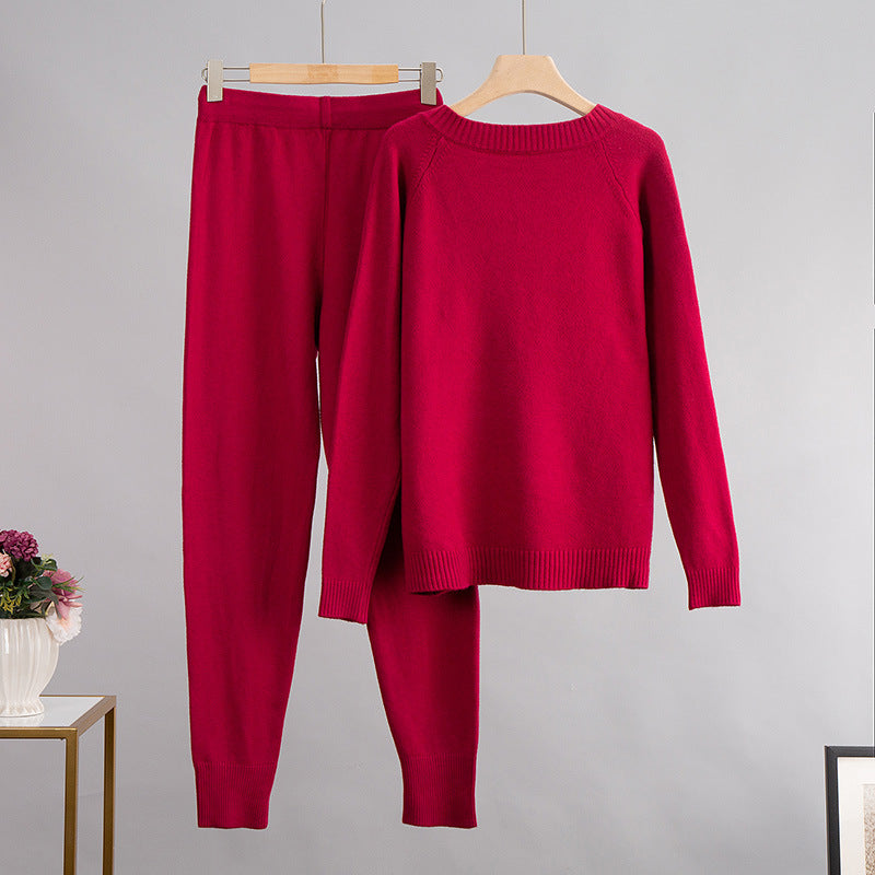 Barbara V Neck Sweater and Harem Pant