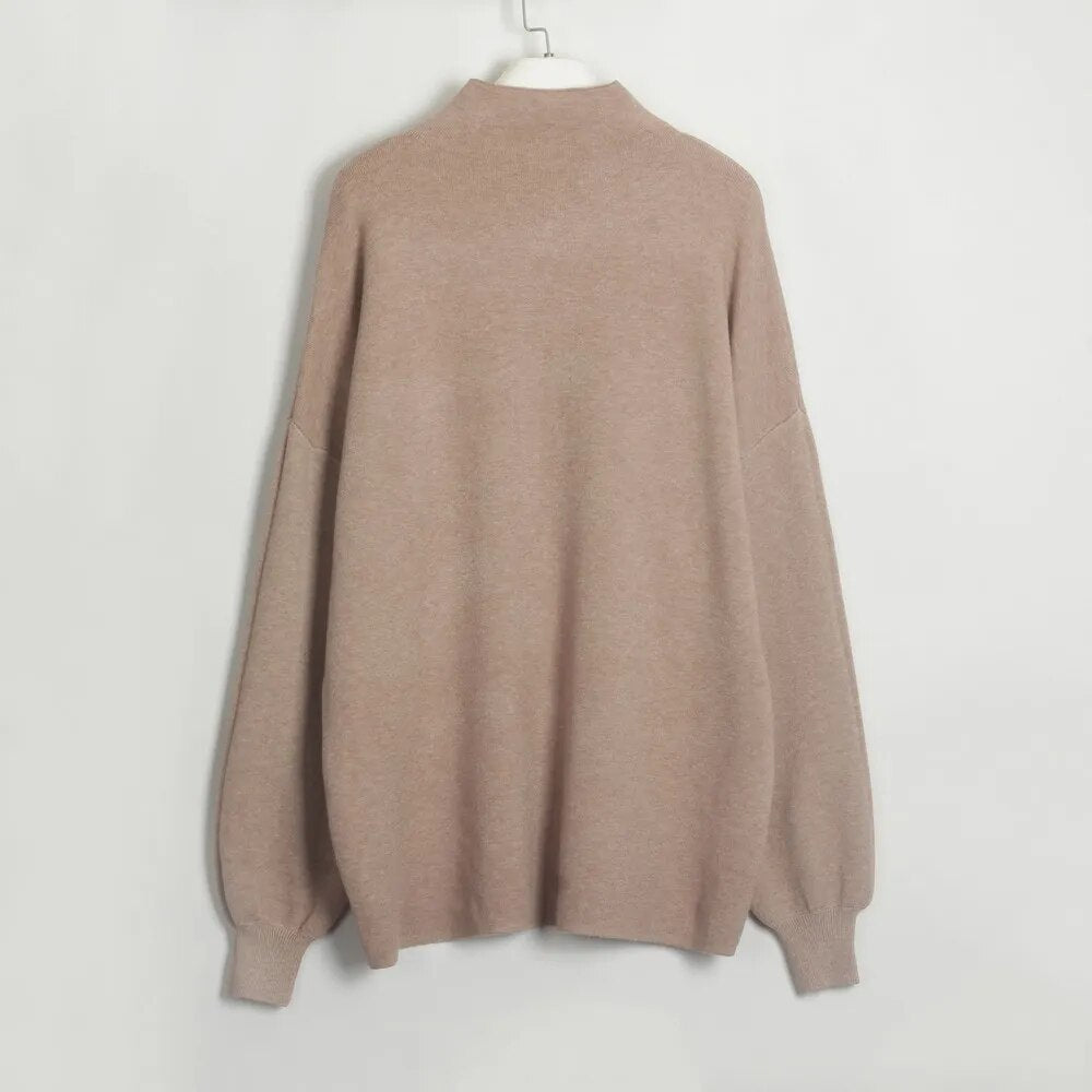 Carmen Long Sleeve Solid Women Sweater