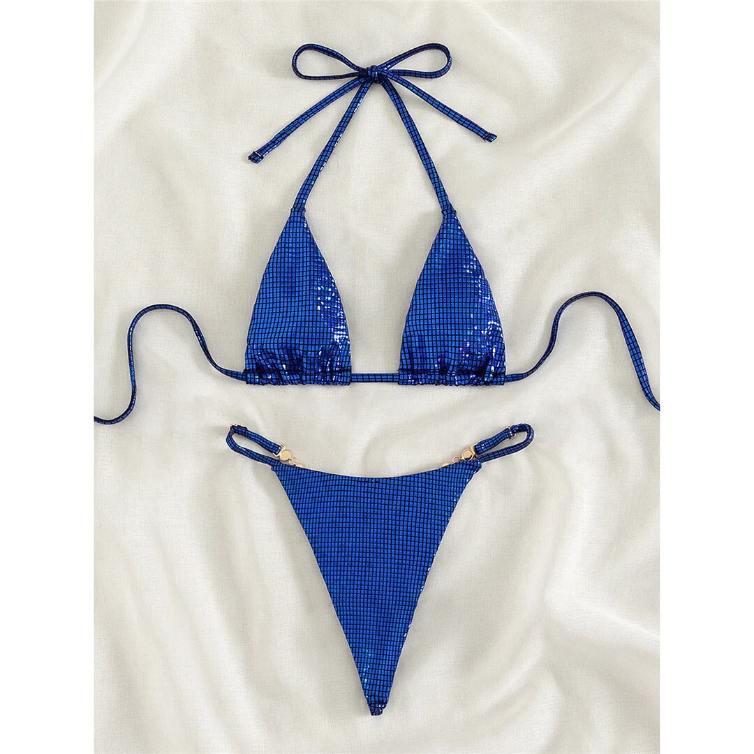 Joanna Diamond Mini Thong Halter Bikini