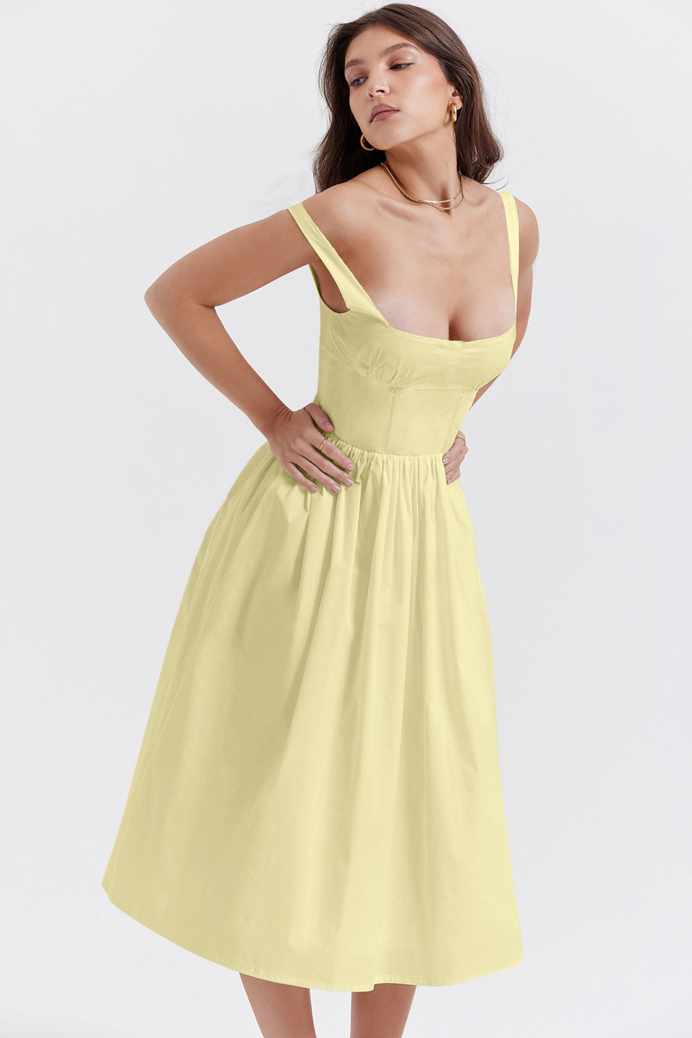 Tanya Summer Backless Midi Dress