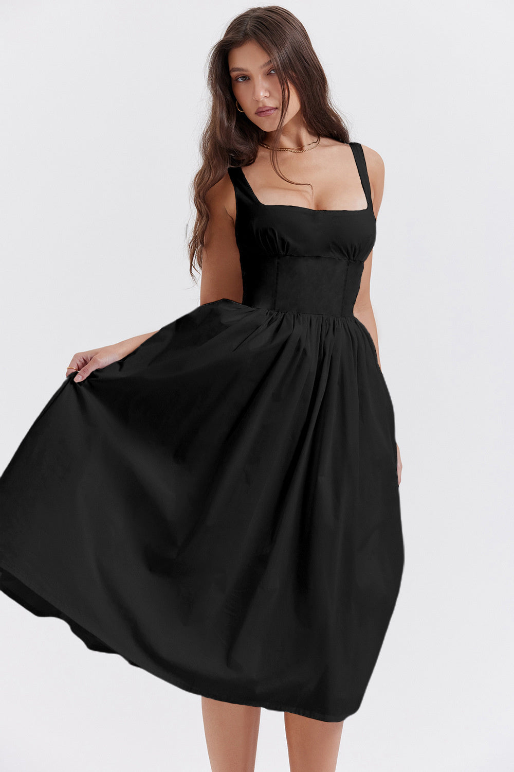 Tanya Summer Backless Midi Dress