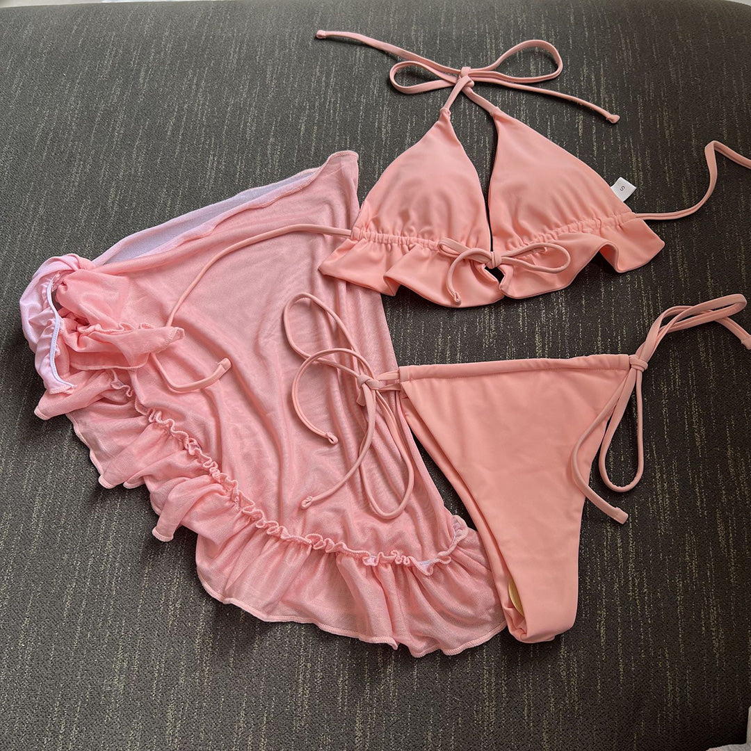 Irma Sexy Halter Ruffled Bikini