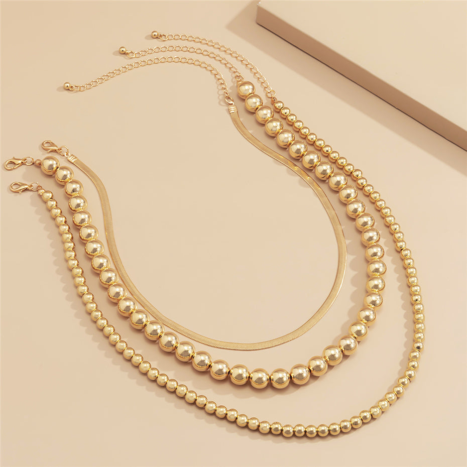 Rebecca Vintage Flat Filmy Snake Chain Necklace