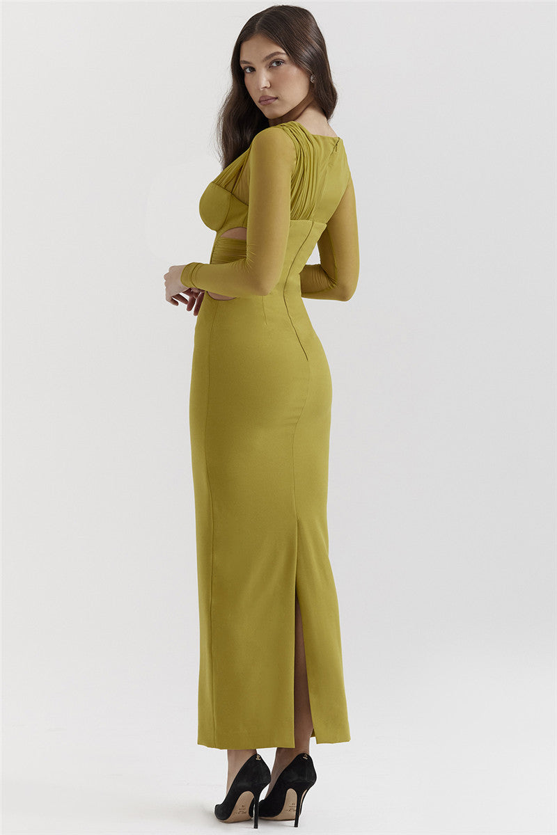 Alison Hollow Out Bodycon Sexy Maxi Dress