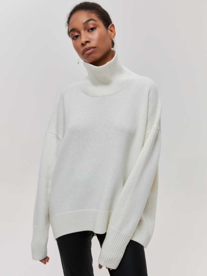 Monica Turtleneck Oversized Casual Women Sweater