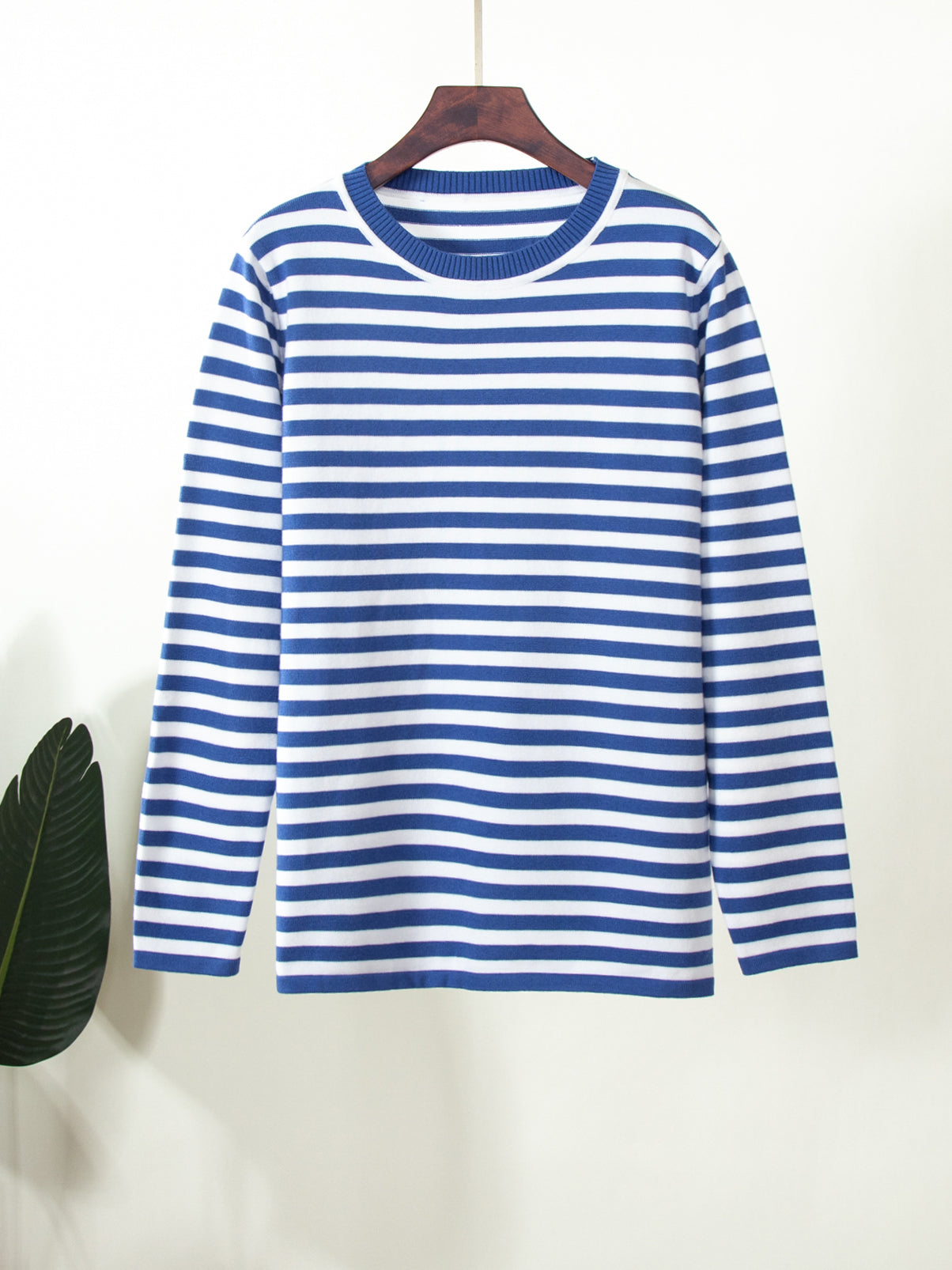 Cheryl Loose Casual Knitted Stripe Women Sweater