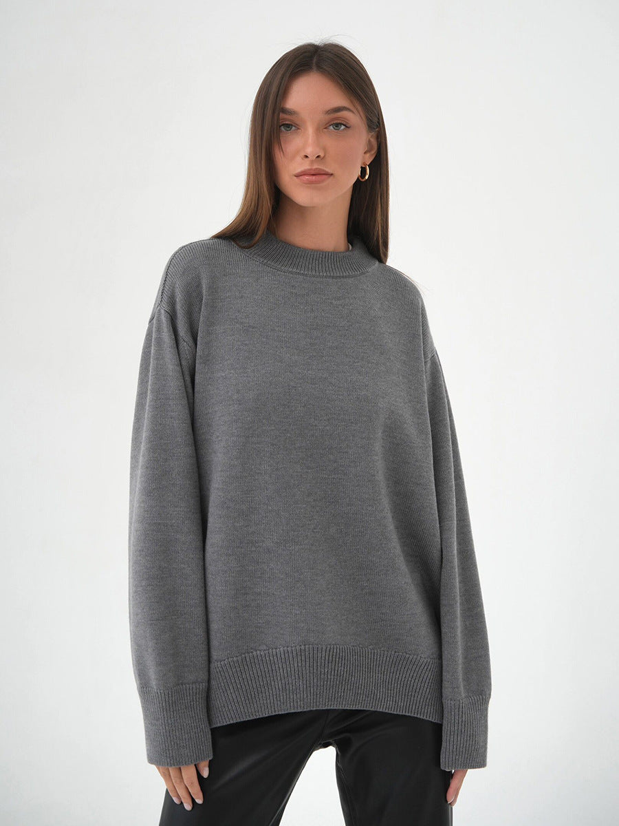 Janice O Neck Oversized Casual Women Sweater