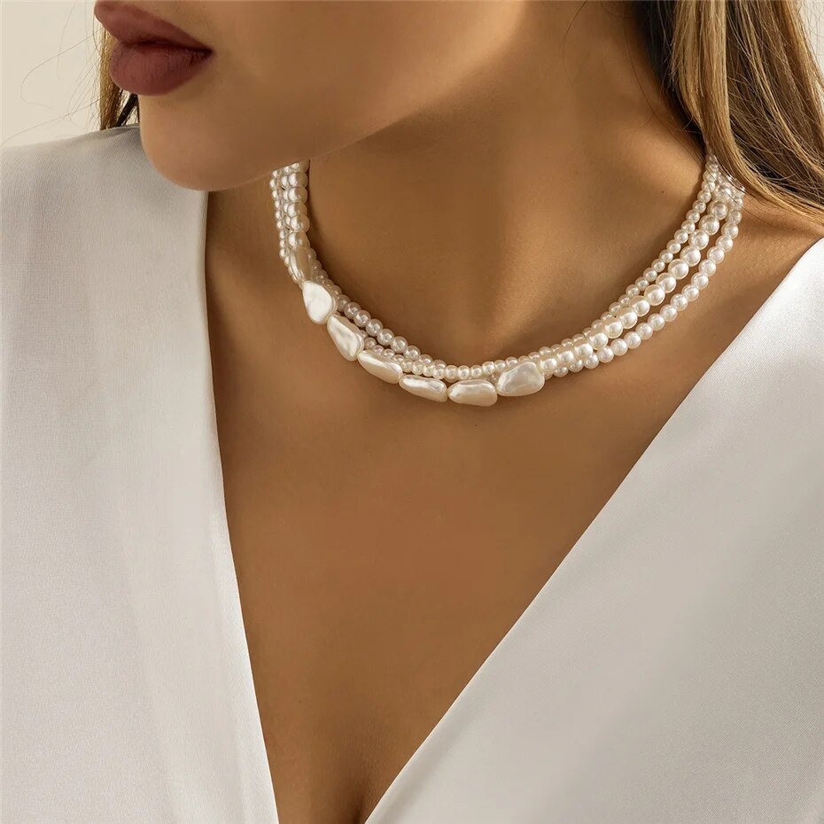 Irene Multilayer Pearl Necklace