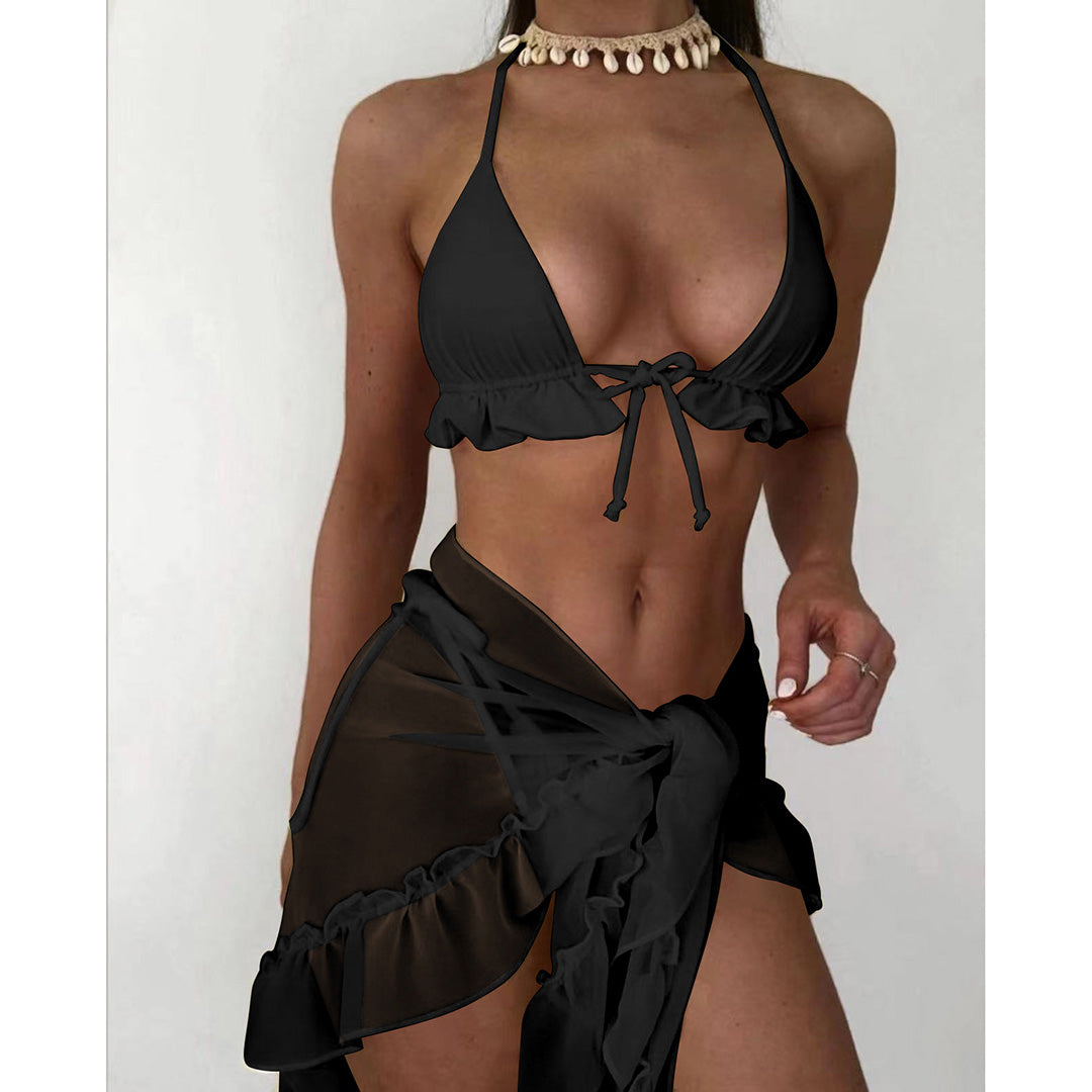 Irma Sexy Halter Ruffled Bikini