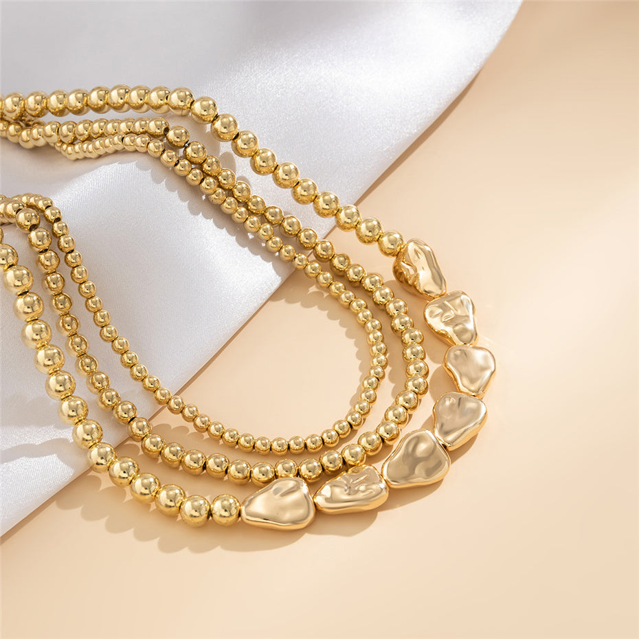 Carmen Vintage Multilayer Ball Chain Necklace