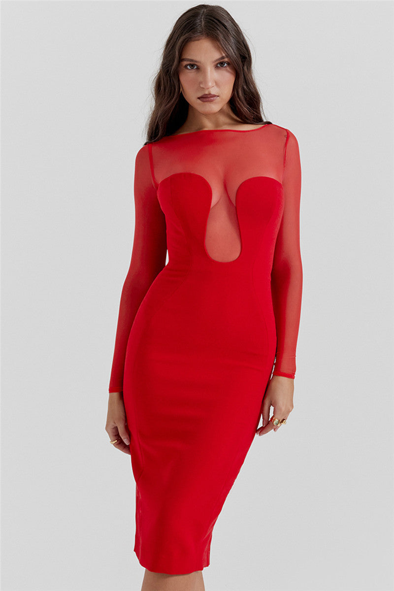 Jasmine Strapless Sexy Midi Dress