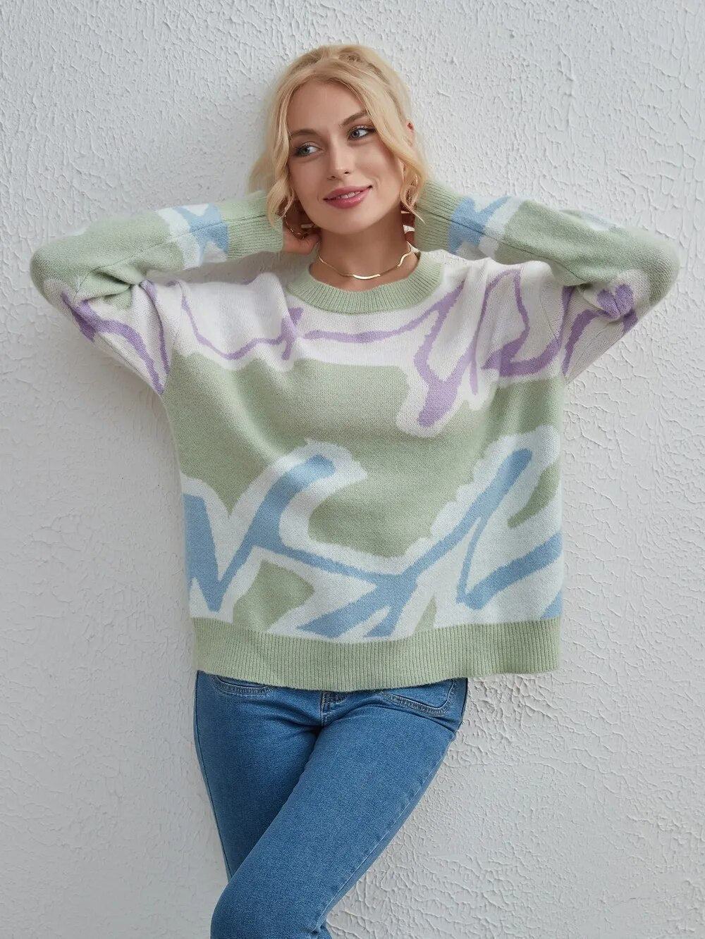 Ashley Oversize Knitted Women Sweater