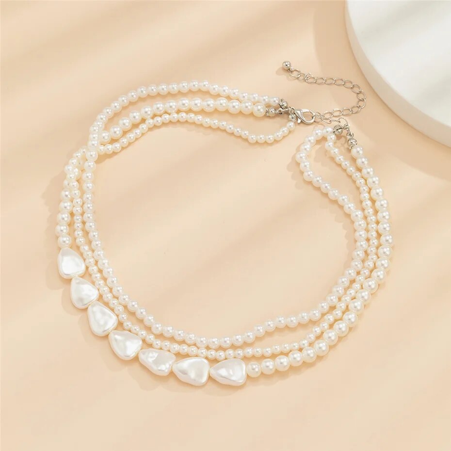 Irene Multilayer Pearl Necklace