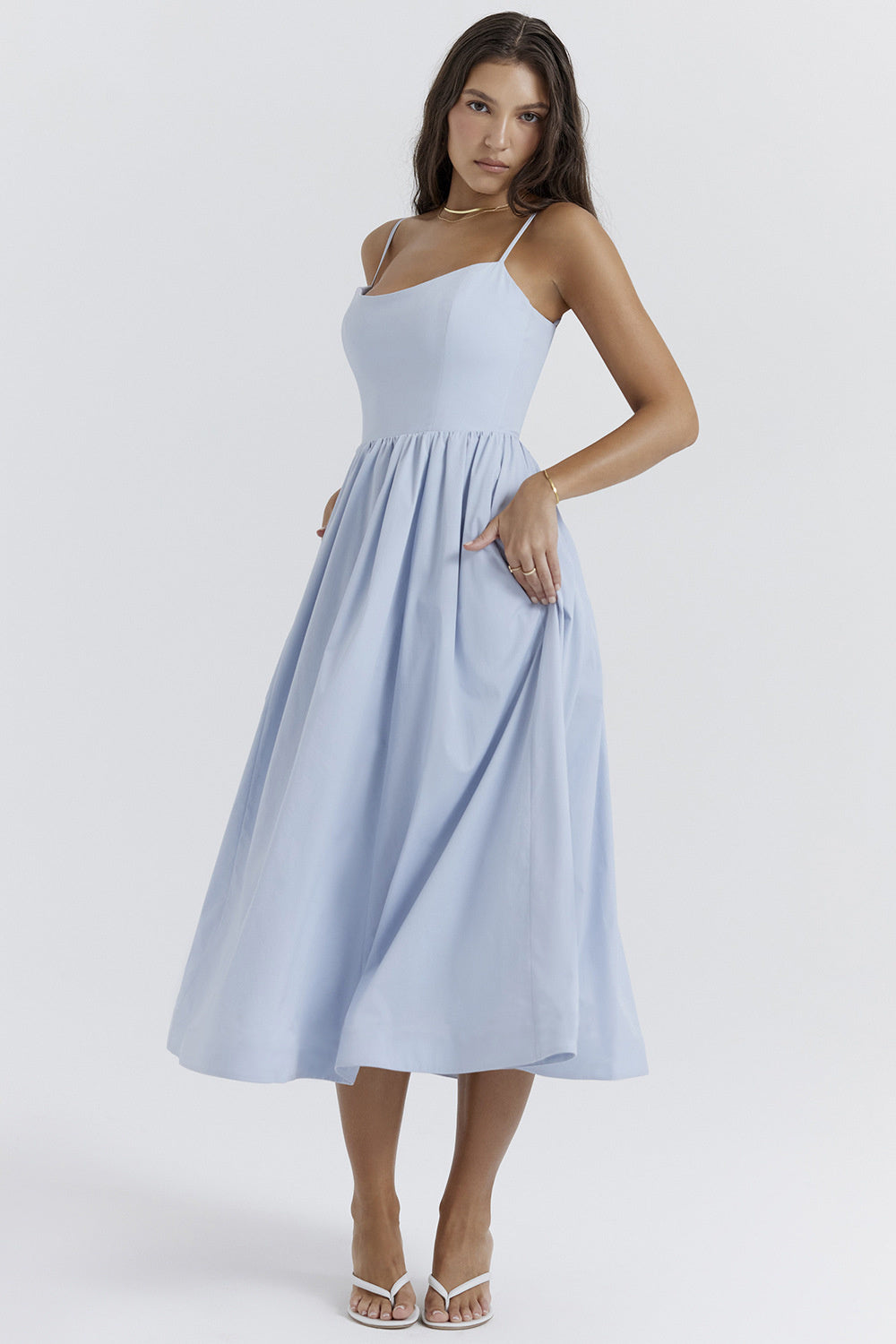 Valerie A-line Loose Midi Dress