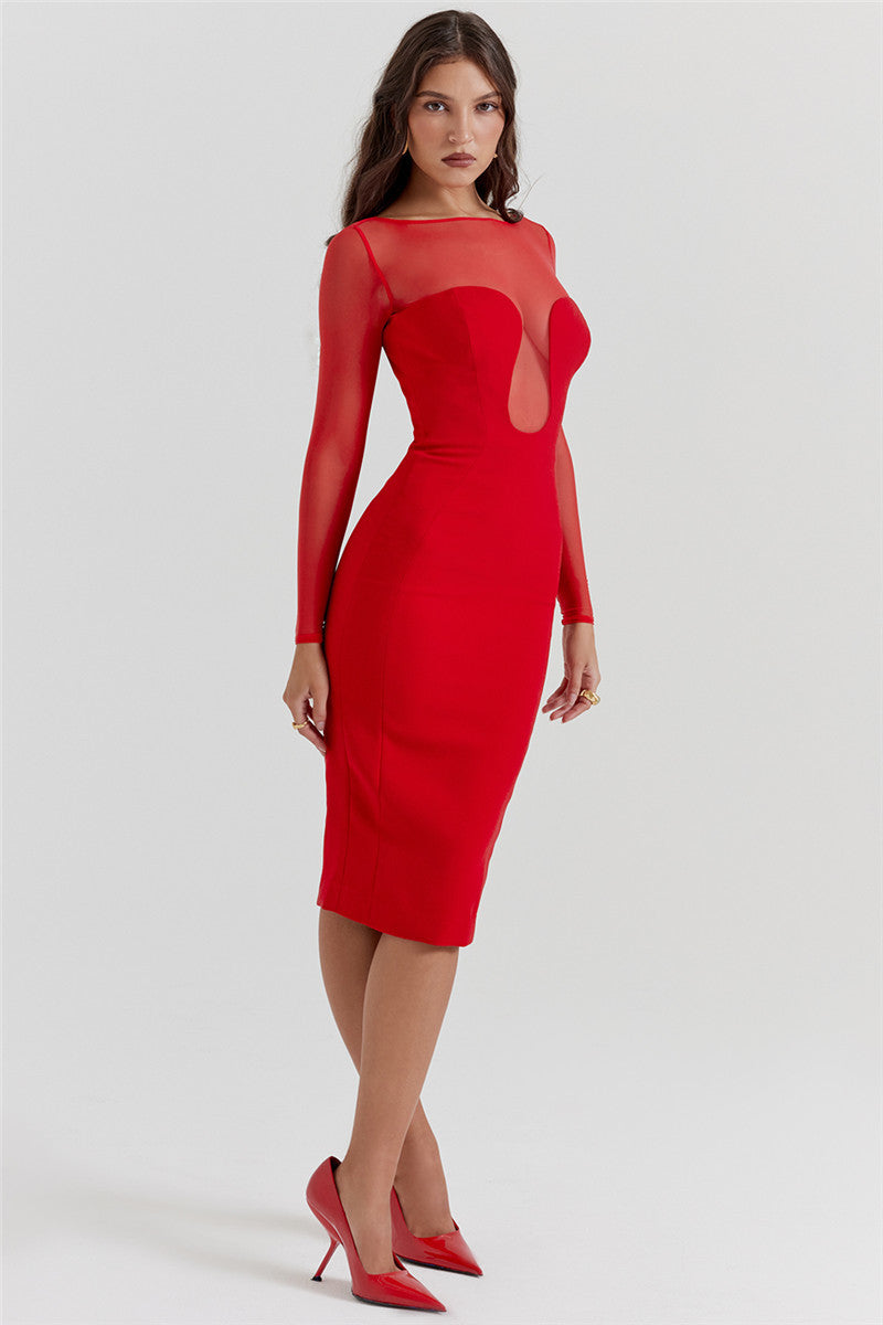 Jasmine Strapless Sexy Midi Dress