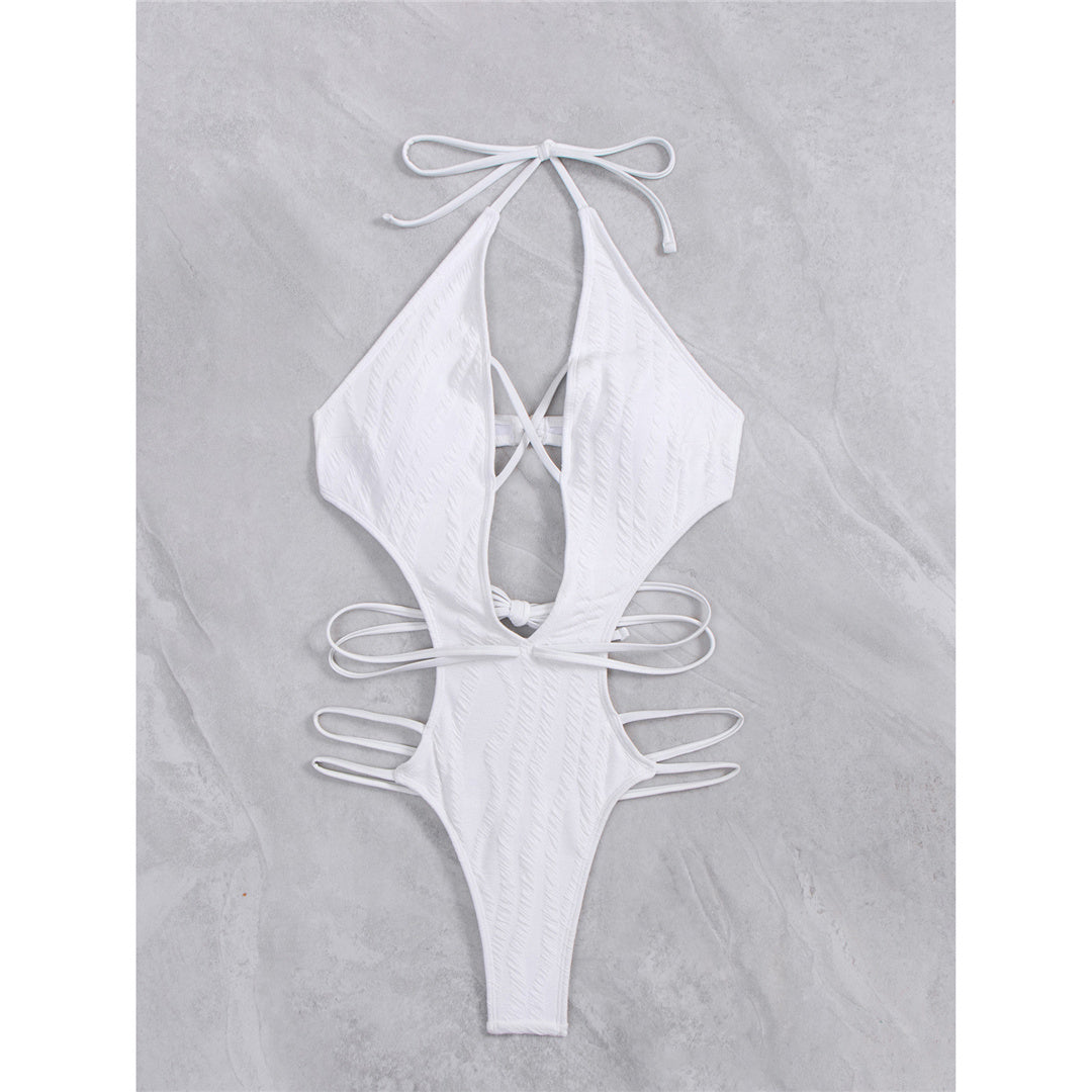 Erika Deep V Extreme Micro Thong One Piece Swimsuit