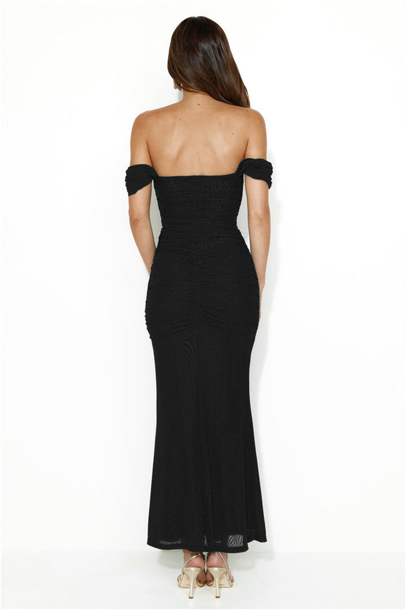 Deborah Off-shoulder Bodycon Maxi Dress