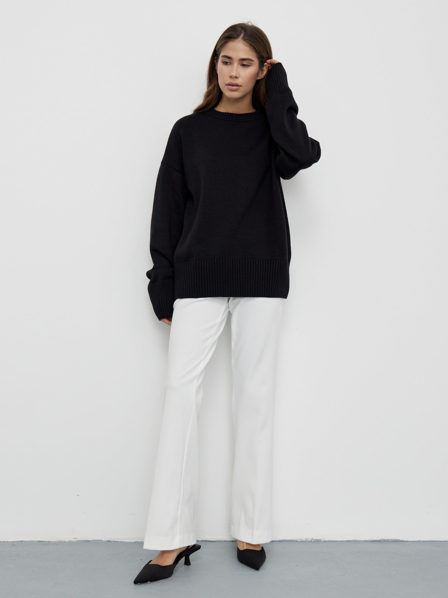 Wendy O Neck Oversized Casual Women Sweater