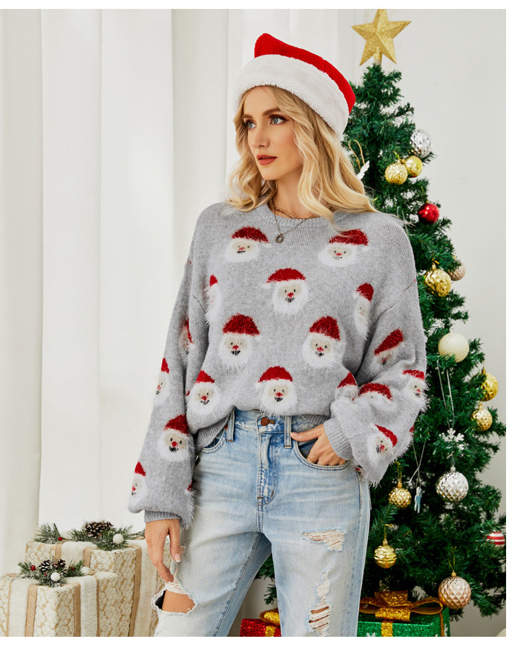 Rachel New Year Christmas Loose Women Sweater