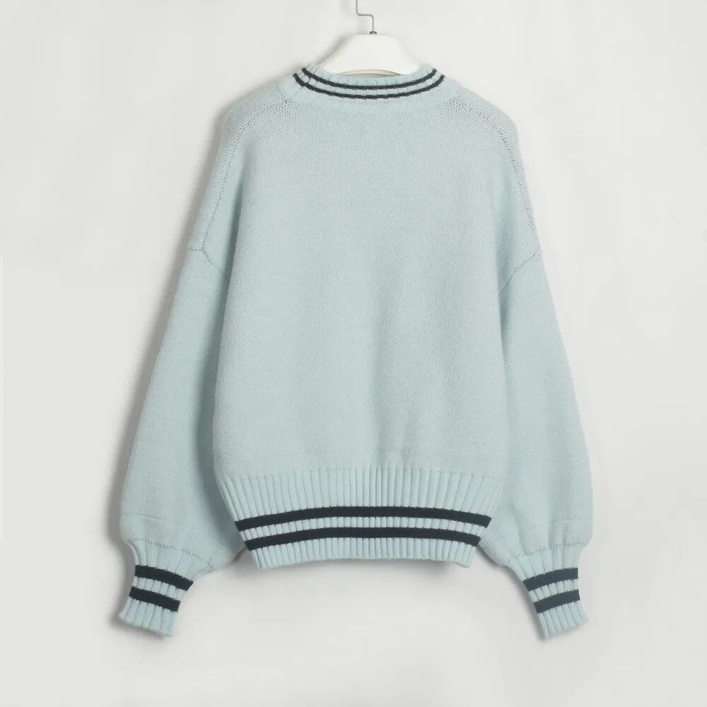 Fiona Round Neck Long Sleeve Women Sweater