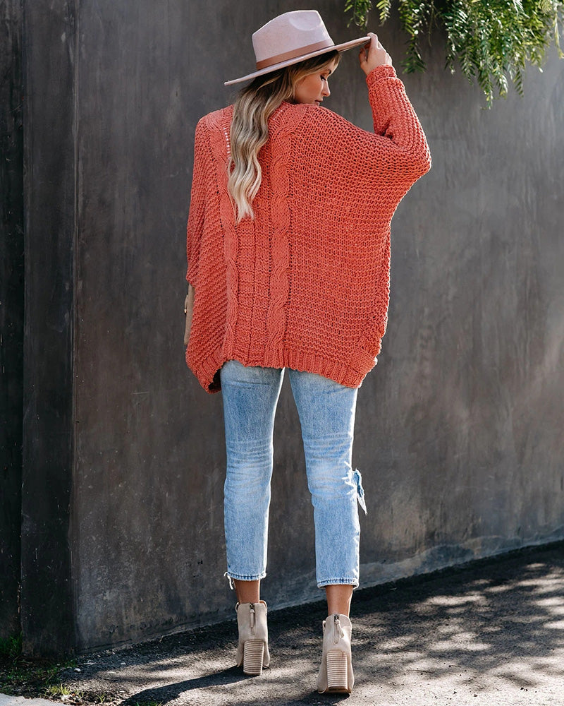 Paris Oversize Sleeve Boho Knitted Women Sweater