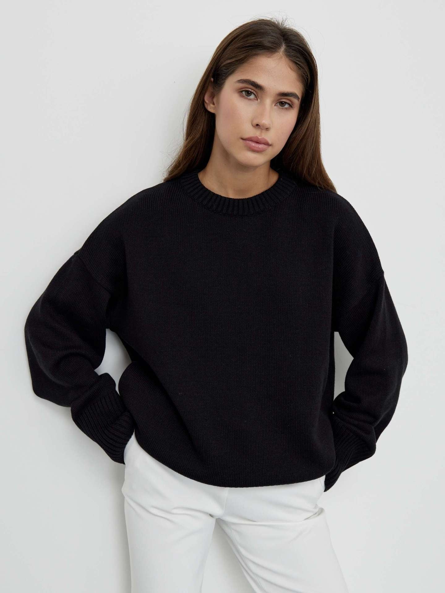 Wendy O Neck Oversized Casual Women Sweater