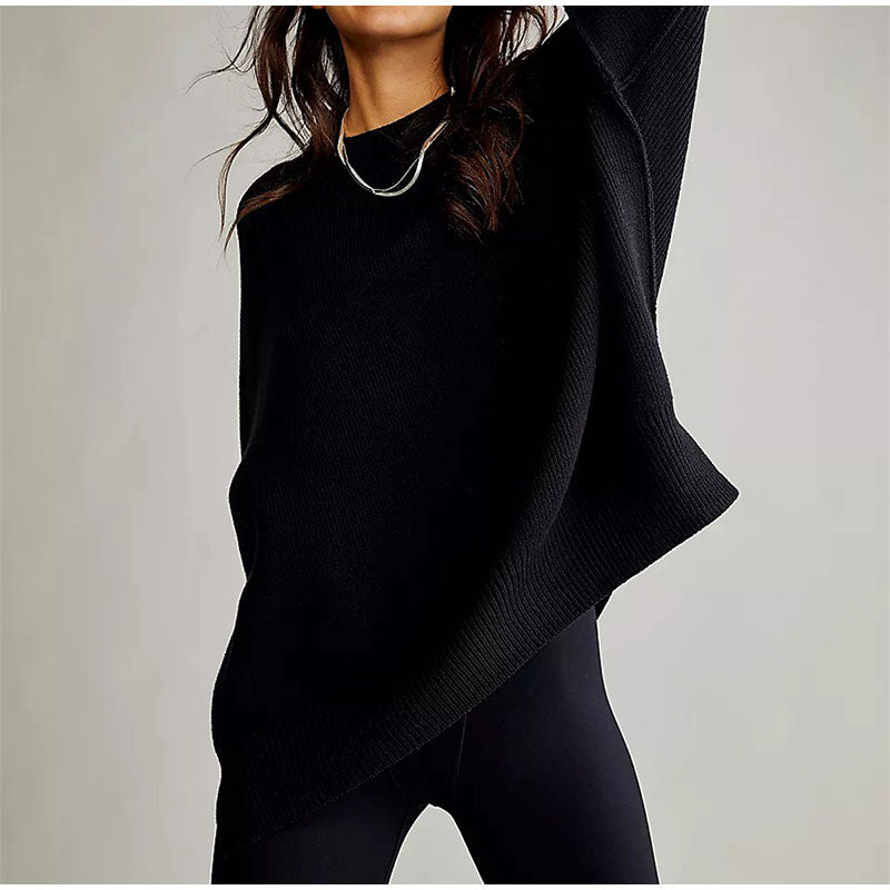 Ella Oversized Slit Knit Women Sweater