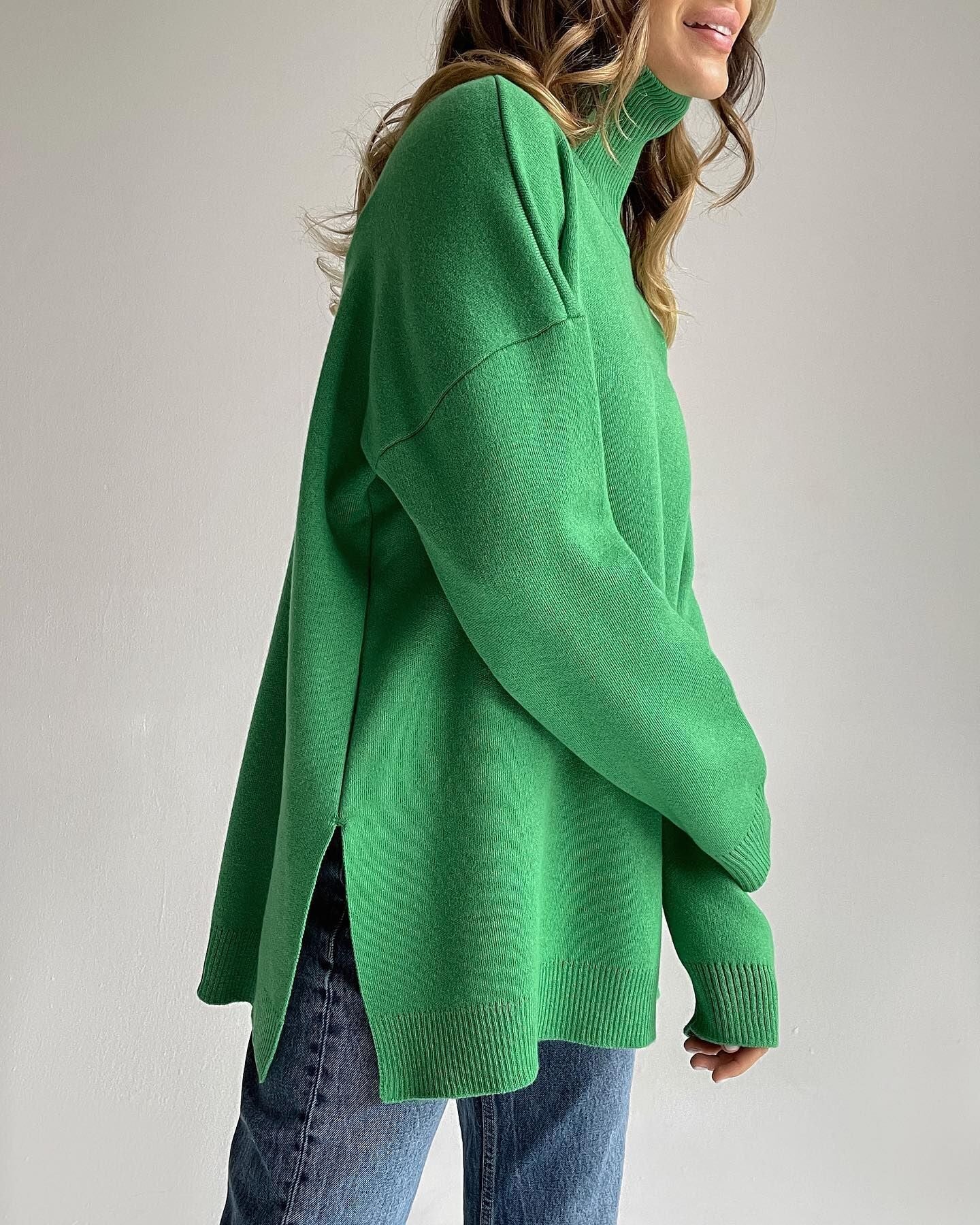 Paula Turtleneck Oversized Casual Women Sweater