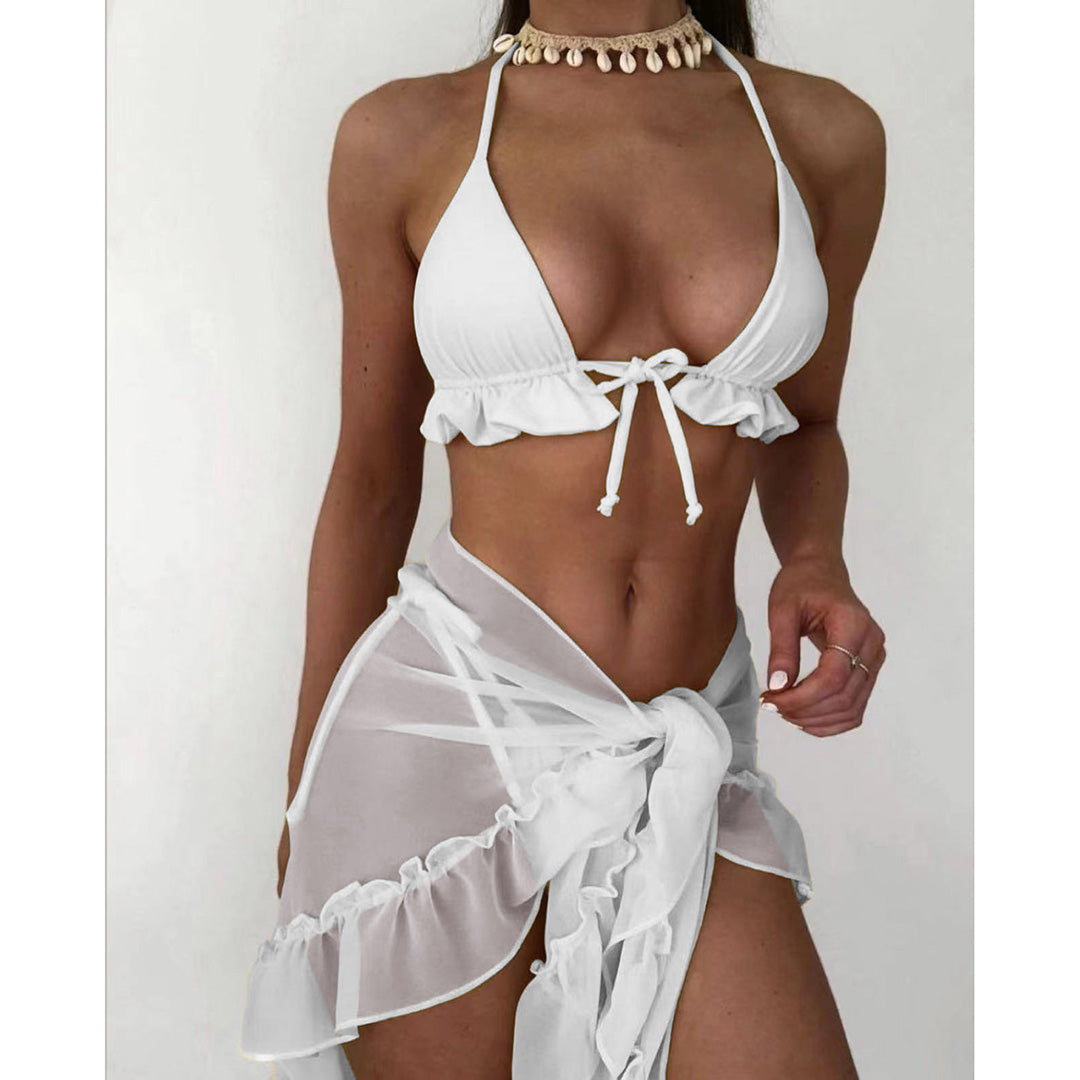 Irma Sexy Halter Ruffled Bikini