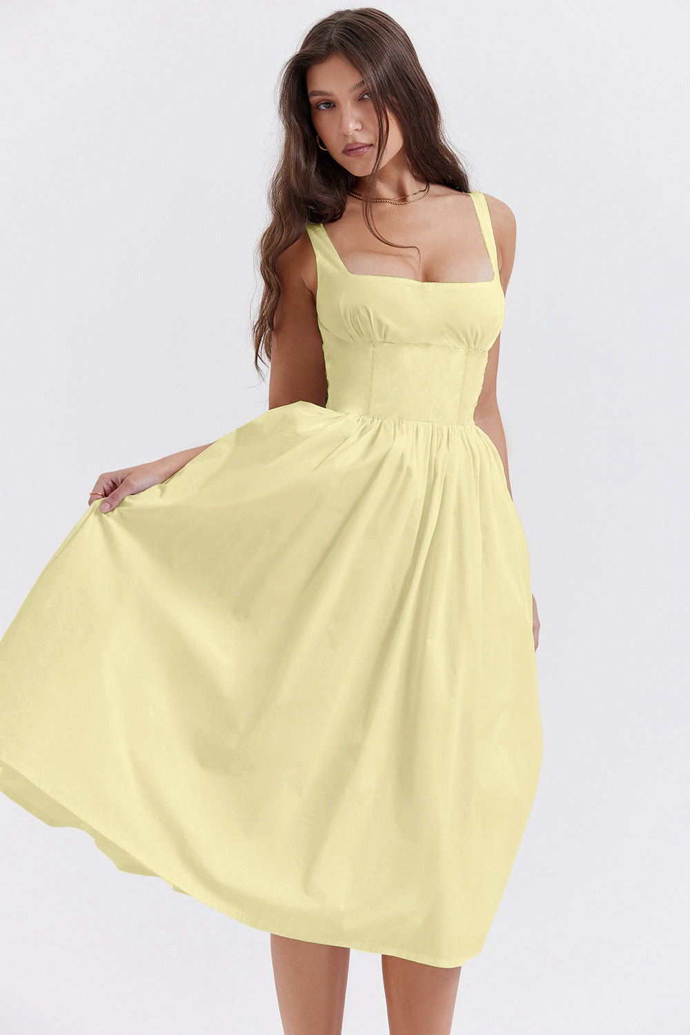 Tanya Summer Backless Midi Dress