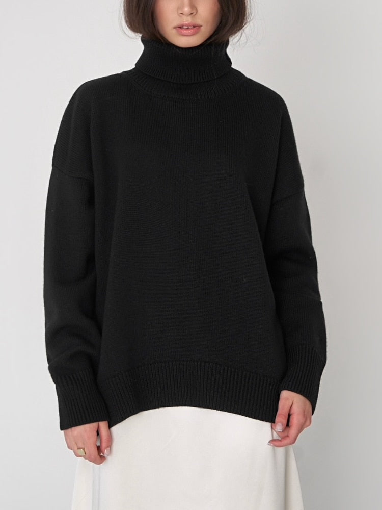 Kathy Oversized Casual Loose Knitted Women Jumper